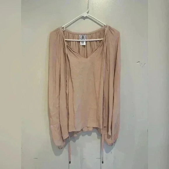 Muche Muchette Boho Flowy Pink Top (One Size) - Picture 4 of 5